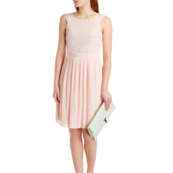 Ted Baker Dresses & Skirts - TED BAKER Faybll Lace Bodice Pleated Dress